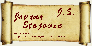 Jovana Stojović vizit kartica